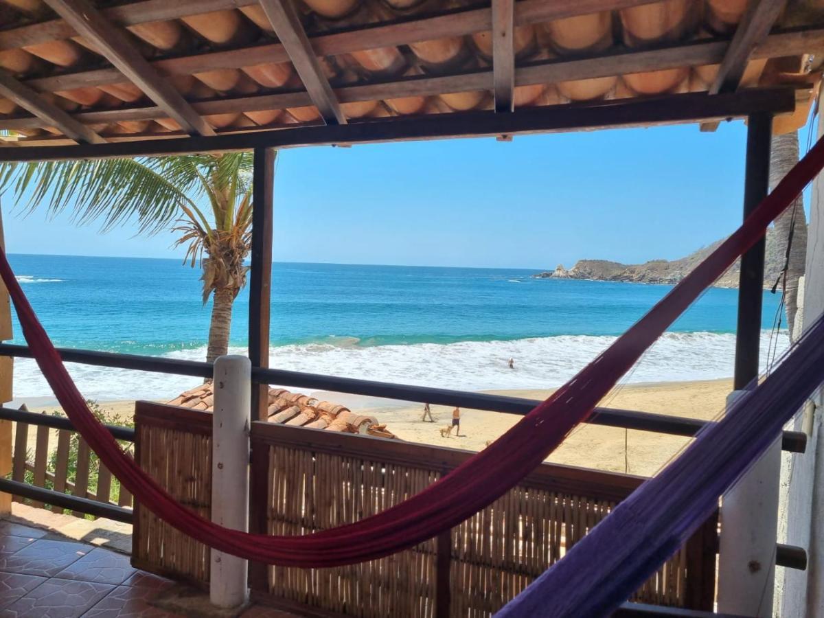 Posada Ziga Playa Mazunte Bagian luar foto