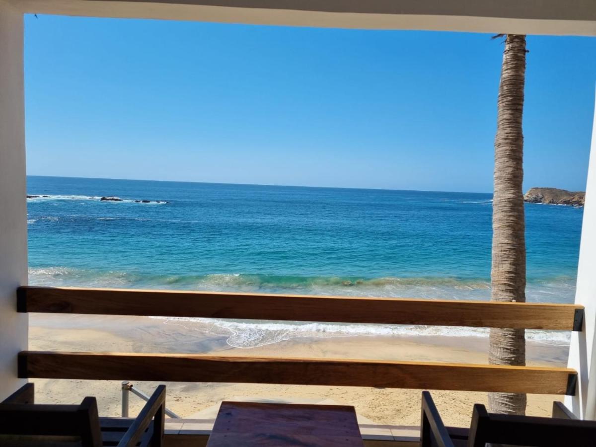 Posada Ziga Playa Mazunte Bagian luar foto