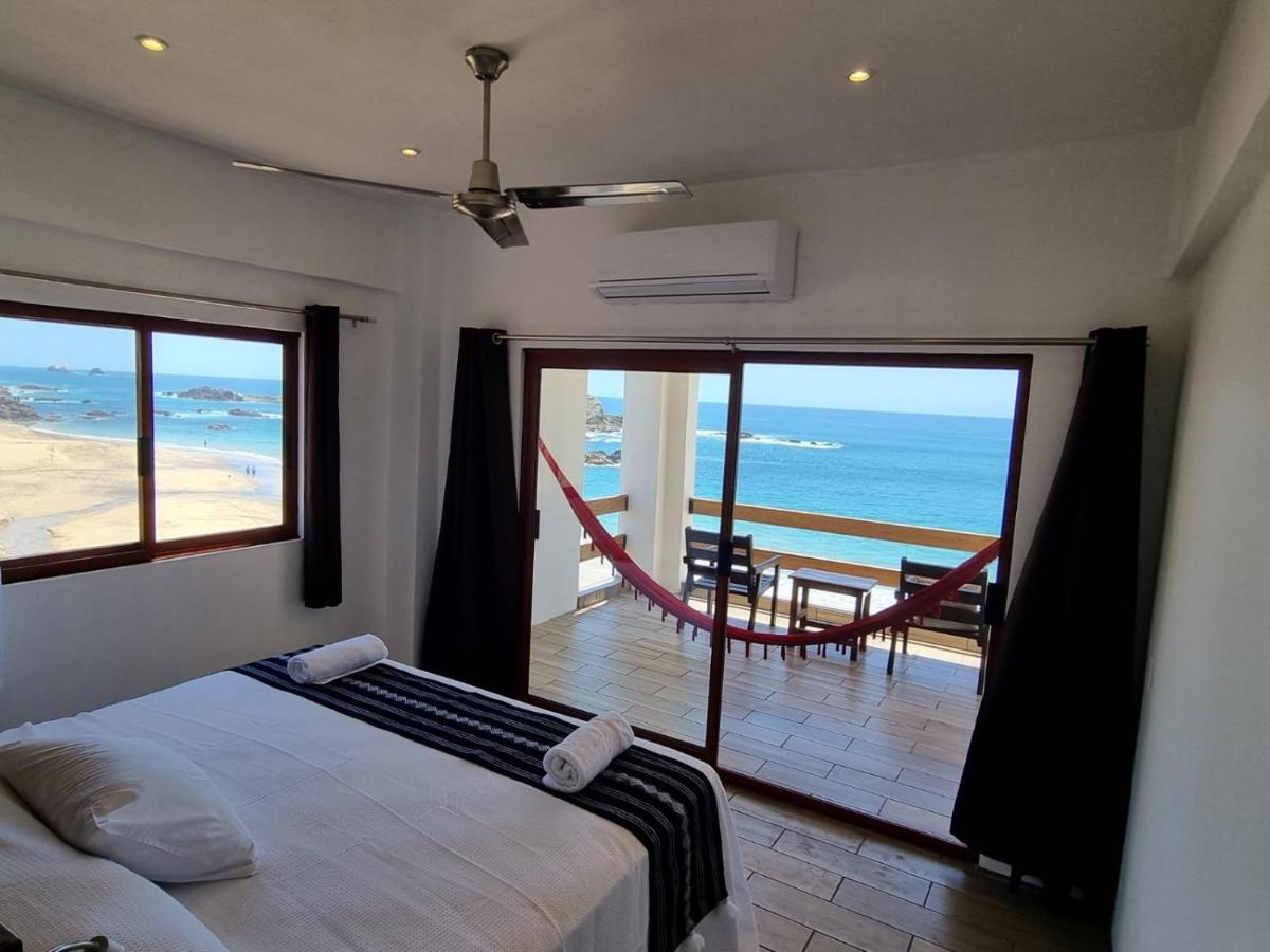 Posada Ziga Playa Mazunte Bagian luar foto