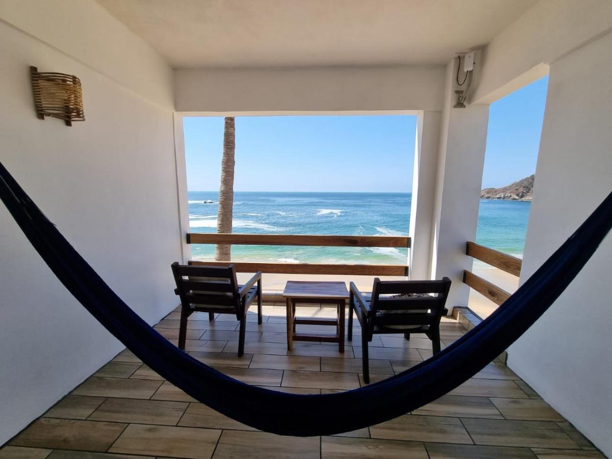 Posada Ziga Playa Mazunte Bagian luar foto